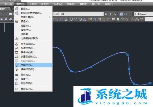 AutoCAD2018怎么等分曲线？