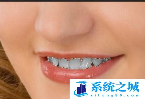 PS 牙齿美白教程