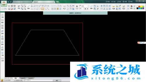 CAD迷你画图怎么计算梯形图形的面积？