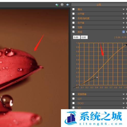 3DMax中如何在渲染器窗口直接调整图片曲线？