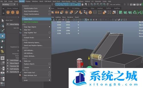 Maya怎么修改物体模型的中心点和方向? Maya怎么修改物体模型的中心点和方向?