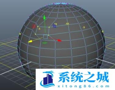 Maya进入物体顶点级别进行编辑